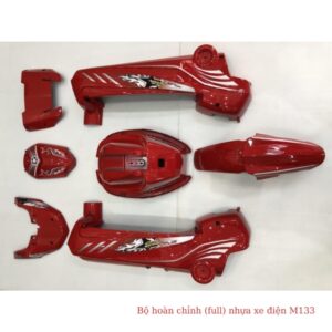 Bộ nhựa full xe điện M133 plus màu đỏ