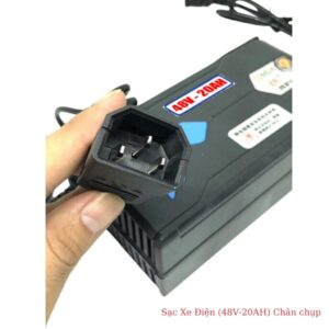 Sạc xe đạp điện, xe máy điện 48V-12Ah chân chụp
