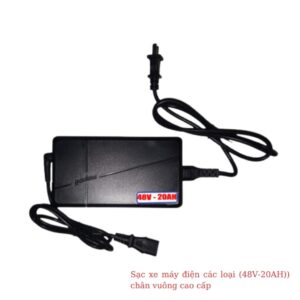 Sạc xe đạp điện, xe máy điện 48V-12Ah chân vuông cao cấp