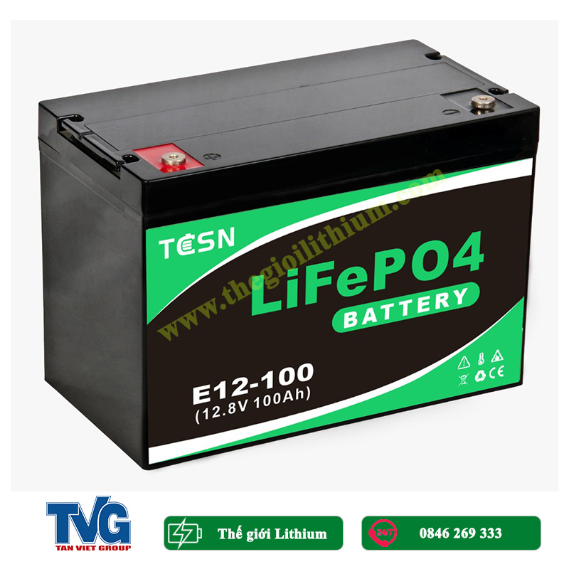 lithium thay the acid chi 12.8v 100ah 1