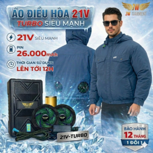 Bộ Áo Điều Hòa 21V – TURBO Chính Hãng JW GARMENT